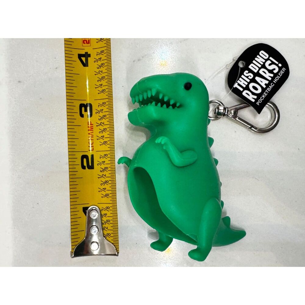 Bath & Body Works PocketBac Silicone Green Dinosaur Sanitizer Cover *NO ROAR* - Picture 6 of 7